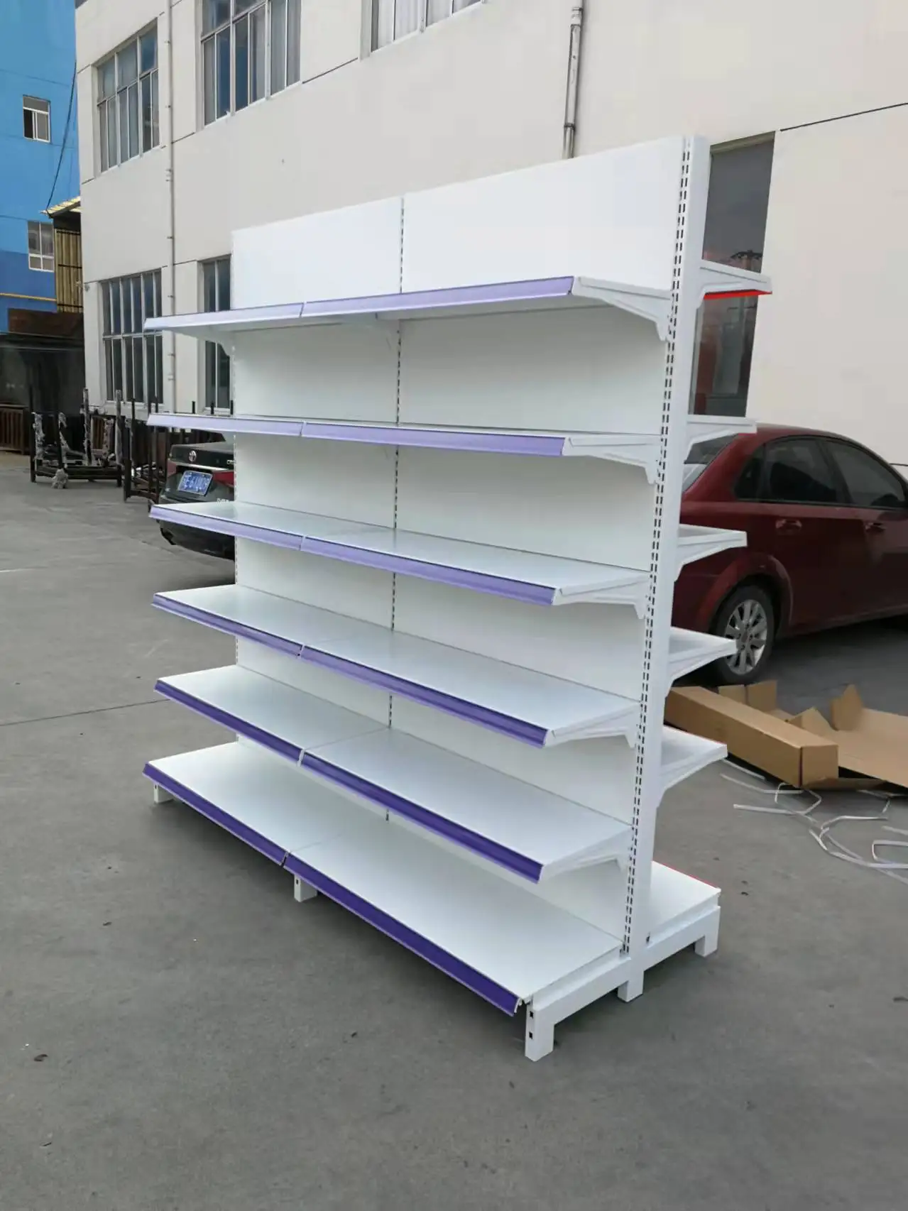 super market shelf gondola metal display shelf for supermarket