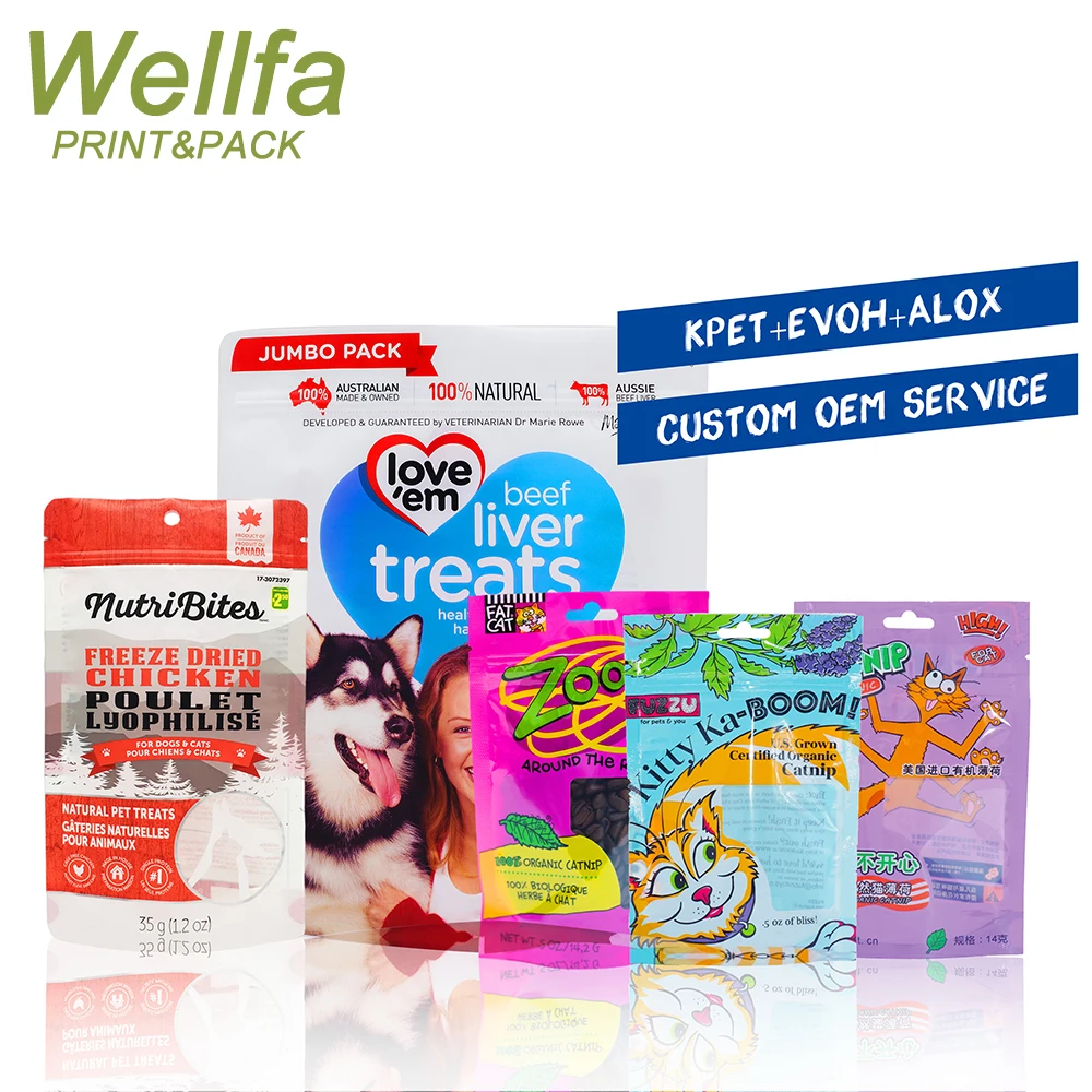 Food Packaging Bag Manufacturer Plastic Stand Up Pouch Kraft Paper / Matte / Glossy Finish Pouch With Foil Lined