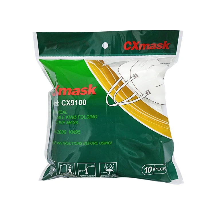 
Disposable Nonwoven KN95 Folding Half Face Mask without Valve 