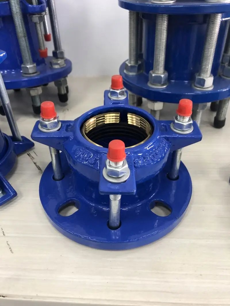 Large Diameter PE Restraint Flange Adaptor With Brass Thrust Ring