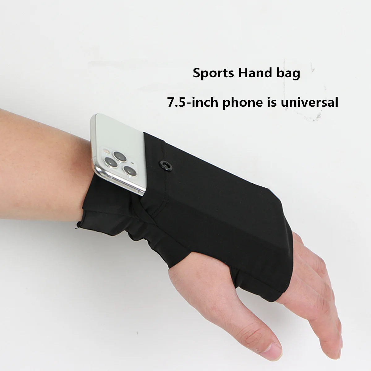 Mobile phone wrist left&right hand sport gloves wrist bag new handheld motorcycle cycling hand gloves with keychain phone holder