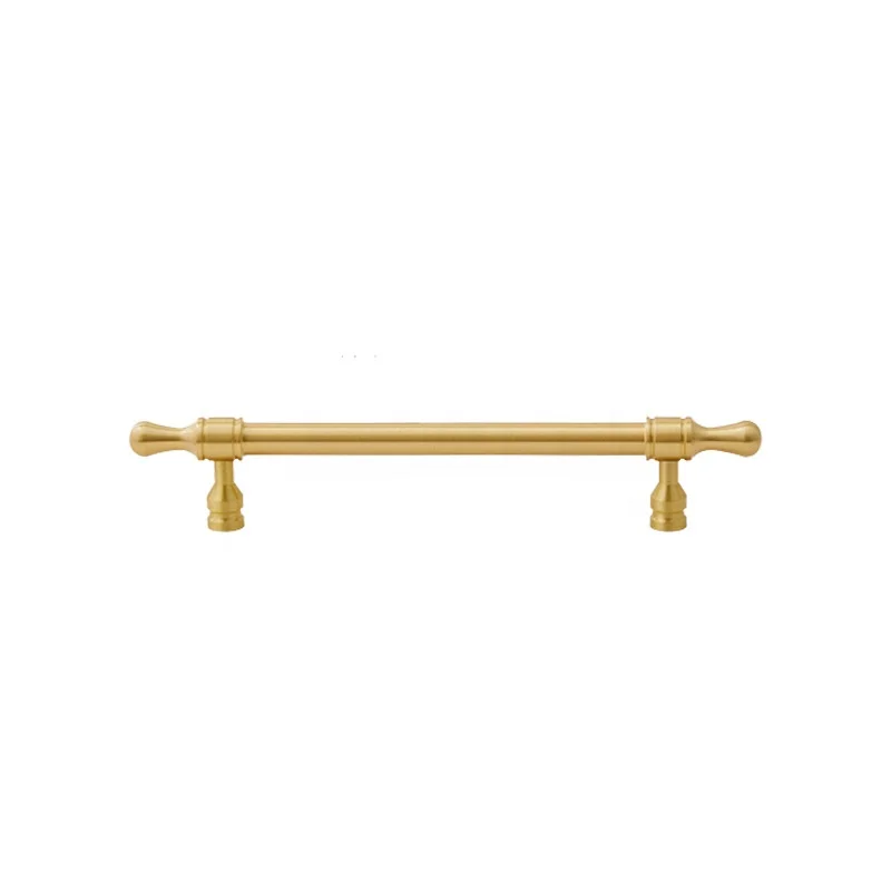 Wholesale Luxury Brass copper Furniture Handle Knurled Cabinet Handle Pull Handle