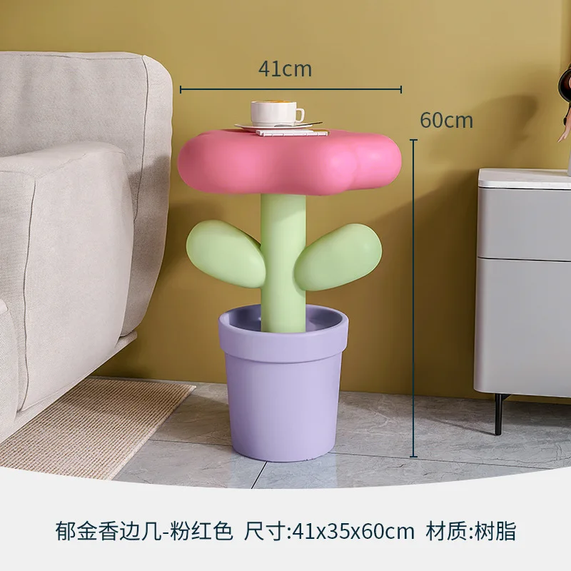 Creative Floor Coffee Table Sofa Side Living Room Diy Ornaments Table Side Cabinet Tulip Small Side A Few wholesale