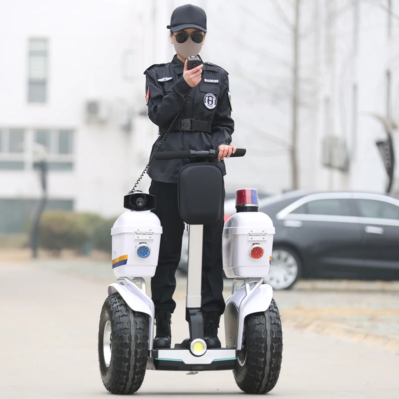 Patrol Vehicles Off Road 2400W Big Wheel Security Use 2 Wheel Electric Self Balancing Guard Scooter