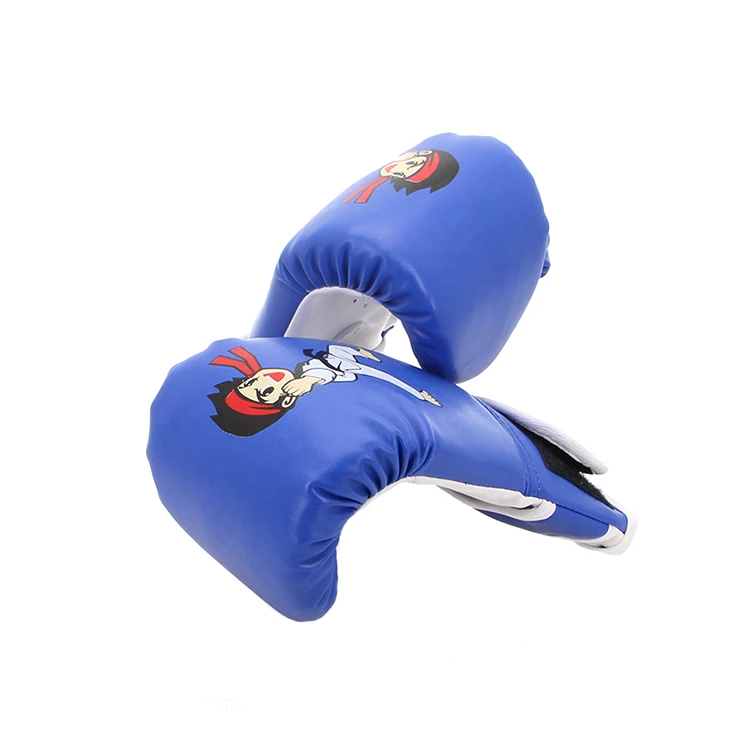Custom Breathable Cartoon Kids Leather Boxing Gloves