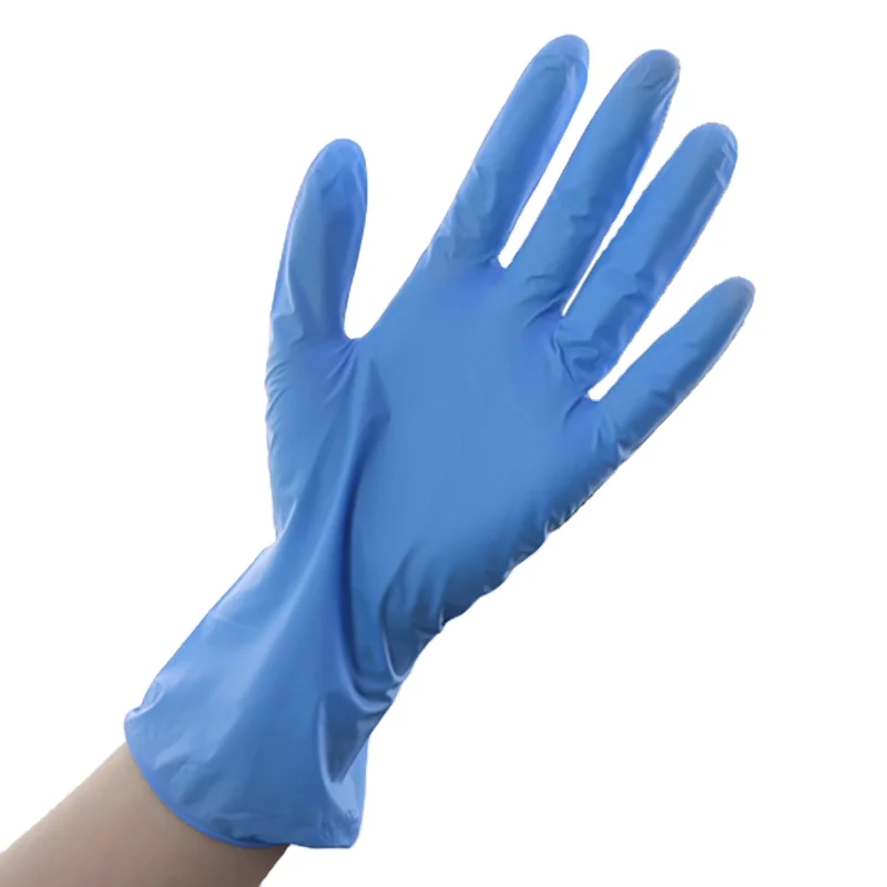 black vinyl disposable gloves household powder blue nitrile vinyl blend gloves powdered vinyl gloves