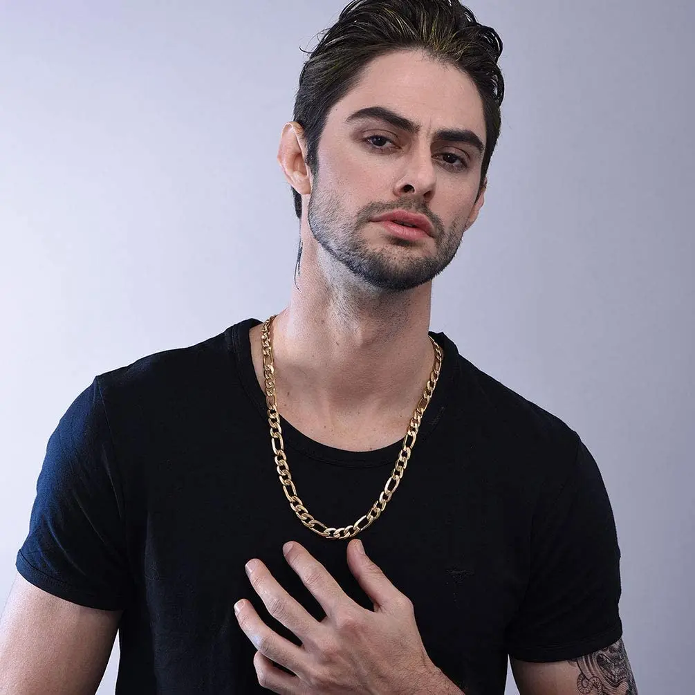 RINNTIN SC34 Мужская толстая цепь с франко-ромбом 925 хип-хоп ювелирные изделия cadena de plata Стерлинговое Серебро плетеная