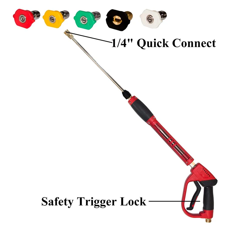 XUNCHI Car Wash Machine Bike Washing Nozzle Water Spray Gun Set