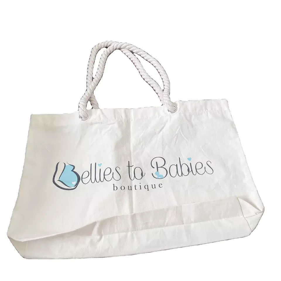 Custom Cotton Tote Bag Luxury Sequin Mk Rope Tote Bag With Logo Organic Cotton Large Overnight Tote Bag Fashion 2022