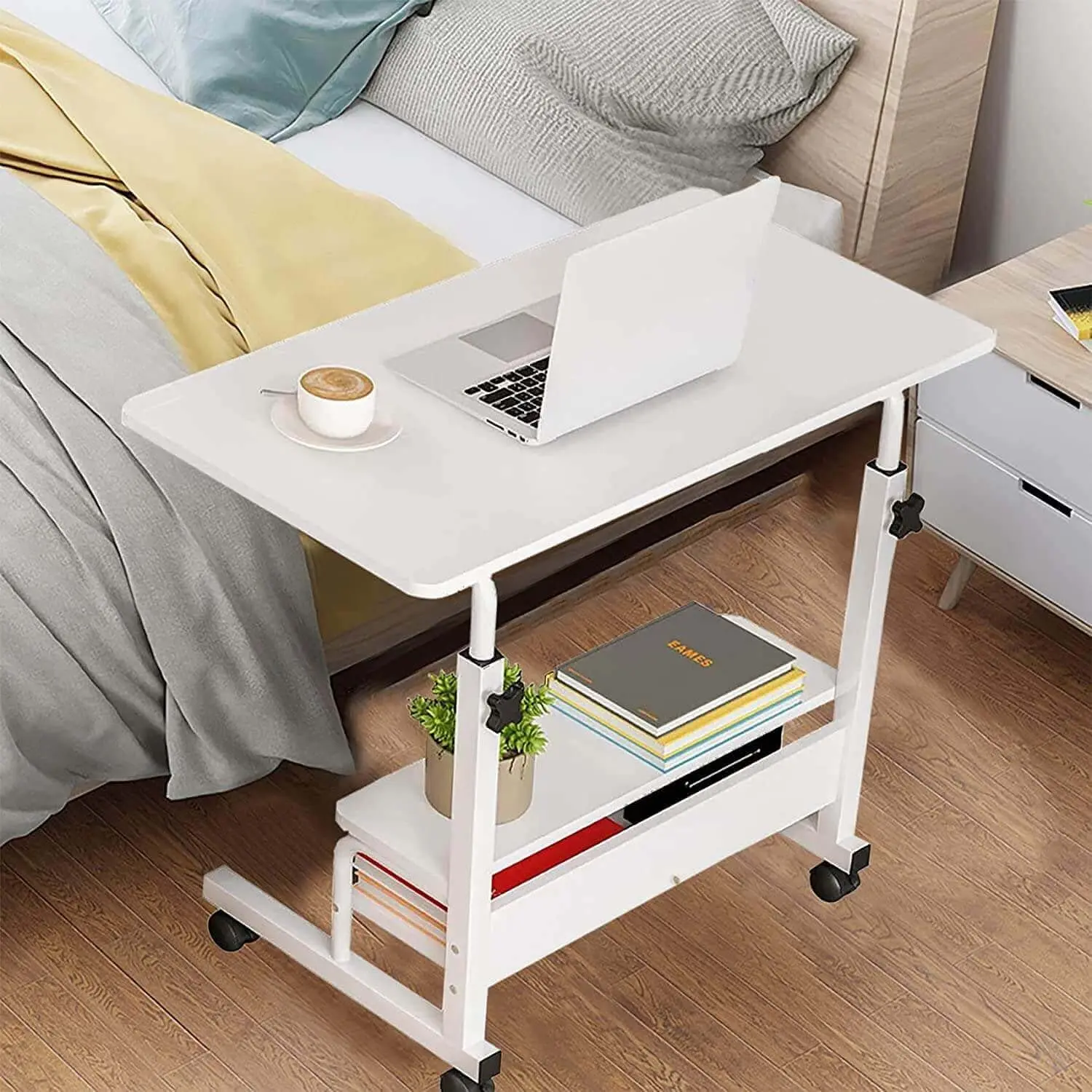 Universal Movable Table Small Spaces Storage Convenient Portable Computer Adjustable Home Office Furniture Desk