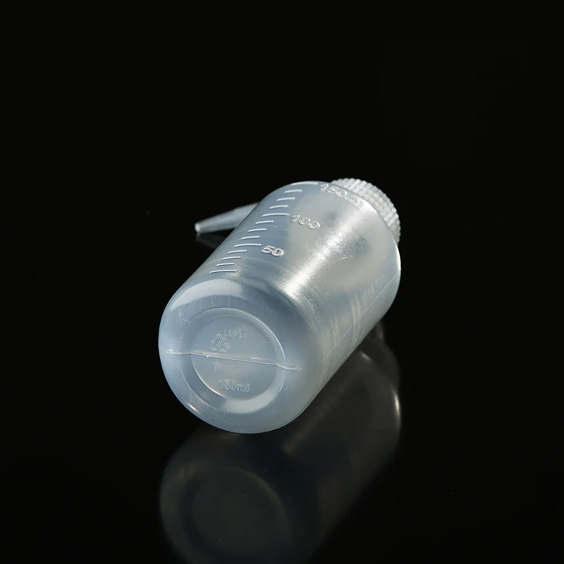 150 мл HDPE бутылка для химического брызговика, безопасная мойка, бутылка для промывания татуировок, мини бутылка для воды для лаборатории с этикетками для веса