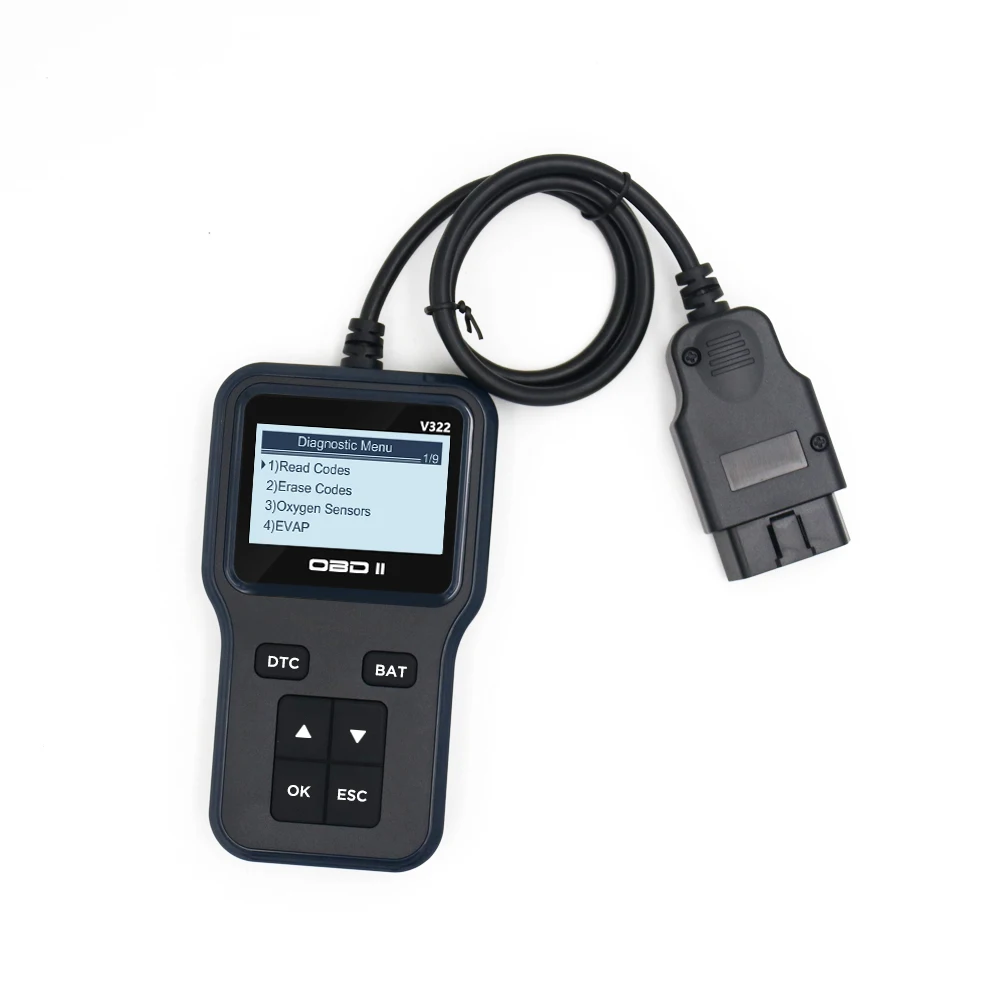 V322 Automobile Fault Diagnostic Universal OBD II Car Scanner Car Code Reader Fault Detector Elm327 Car Diagnostic Instrument