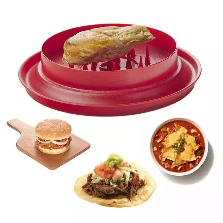 Meat Shredder For Pulled Pork Beef Chicken Shredder Kitchen Round Meat Shred Tool with Handle