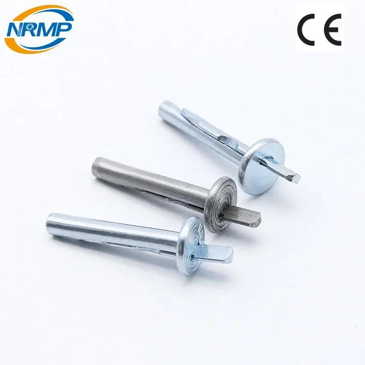 Carbon steel zinc plated round head ceiling anchor bolt