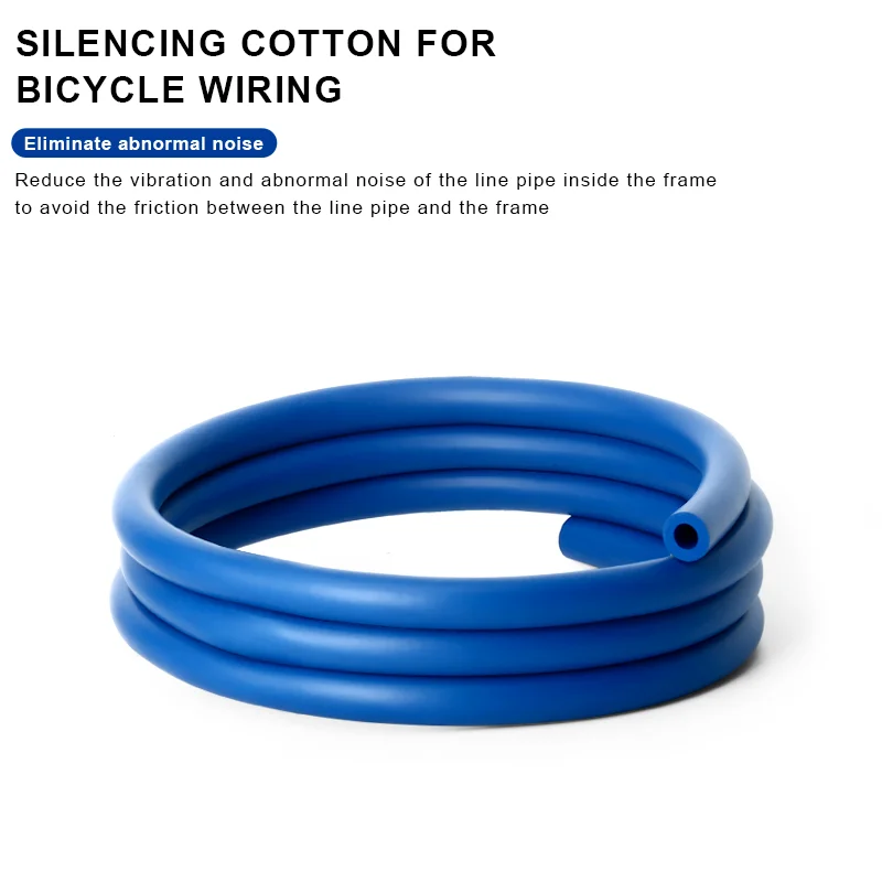 RIDERACE 1.5m Internal Line Housing Damper Bicycle Inner Wiring Frame Damper Noise Prevention Tube Sound Absorption Tube Sponge