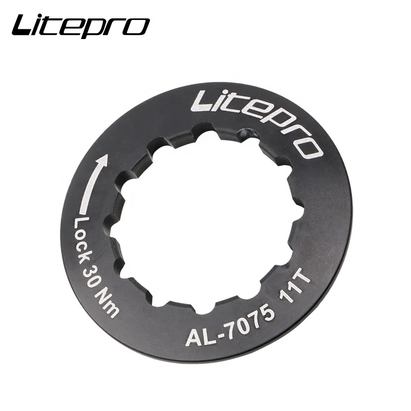Колпачок блокировки кассеты для велосипеда Litepro колесо свободного хода 8 9 10 11 12 Скоростей звездочка из алюминиевого сплава кольцо горного