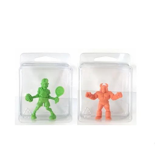 clear plastic blister bucket custom hanging mini figure container fishing lure clam shell packaging