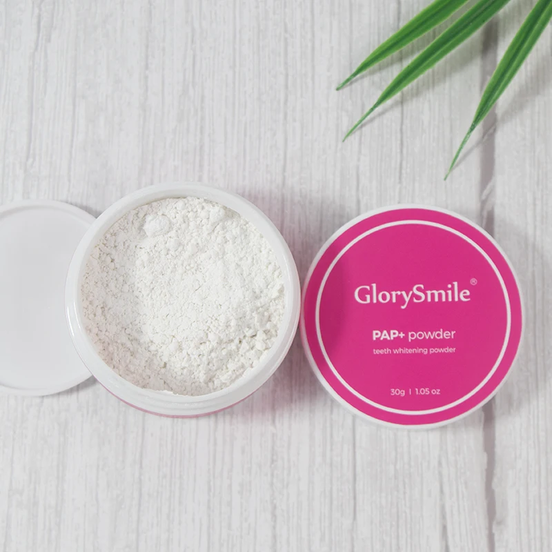 Organic 30g Tooth Bleaching Powder PAP Non Sensitive Teeth Whitening Powder Private Logo