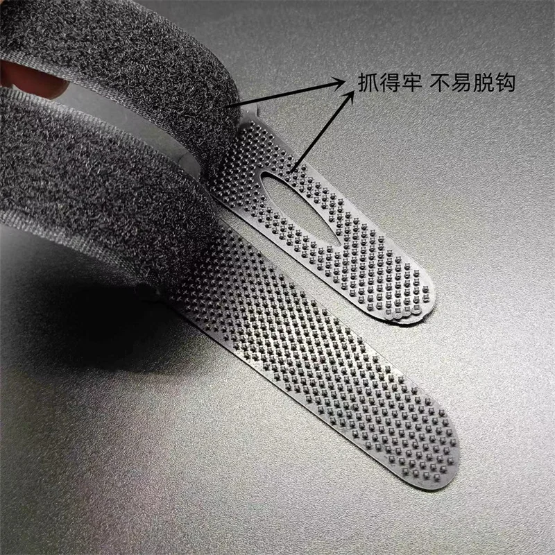 Custom Clothing Sleeve Bands Plastic Apparel Accessories Sustainable Tapes Adhesives Hook and loop patch tapes