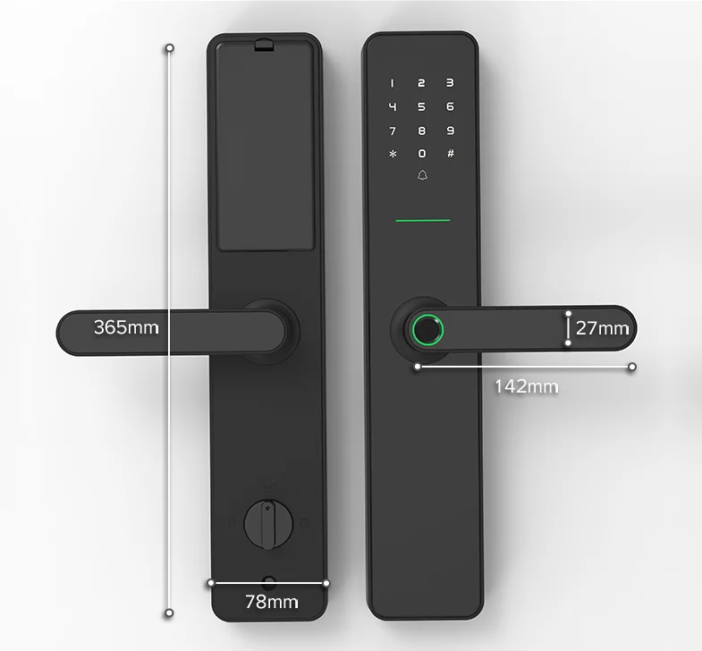 Digital Smart Doorlock Passcode Biometric Home Small Electronic Mini Fingerprint Door Handle Lock