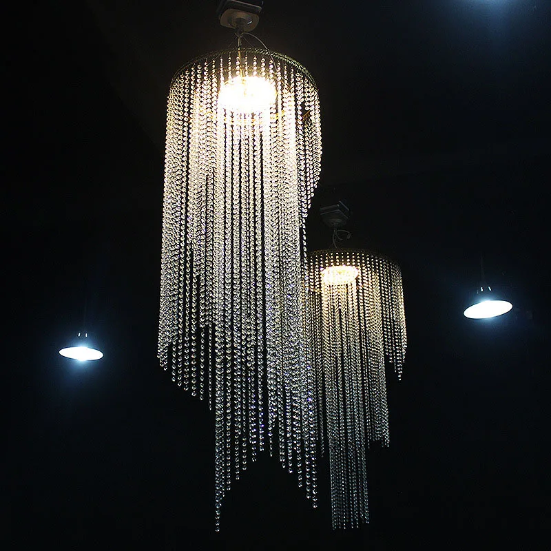 wedding ceiling frame gold white round shape for crystal beads pendant curtains hanging decoration