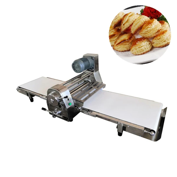 Commercial Stainless Steel Pizza Dough Sheeter Forming Machine Spring Roll Puff Pastry Making Machine