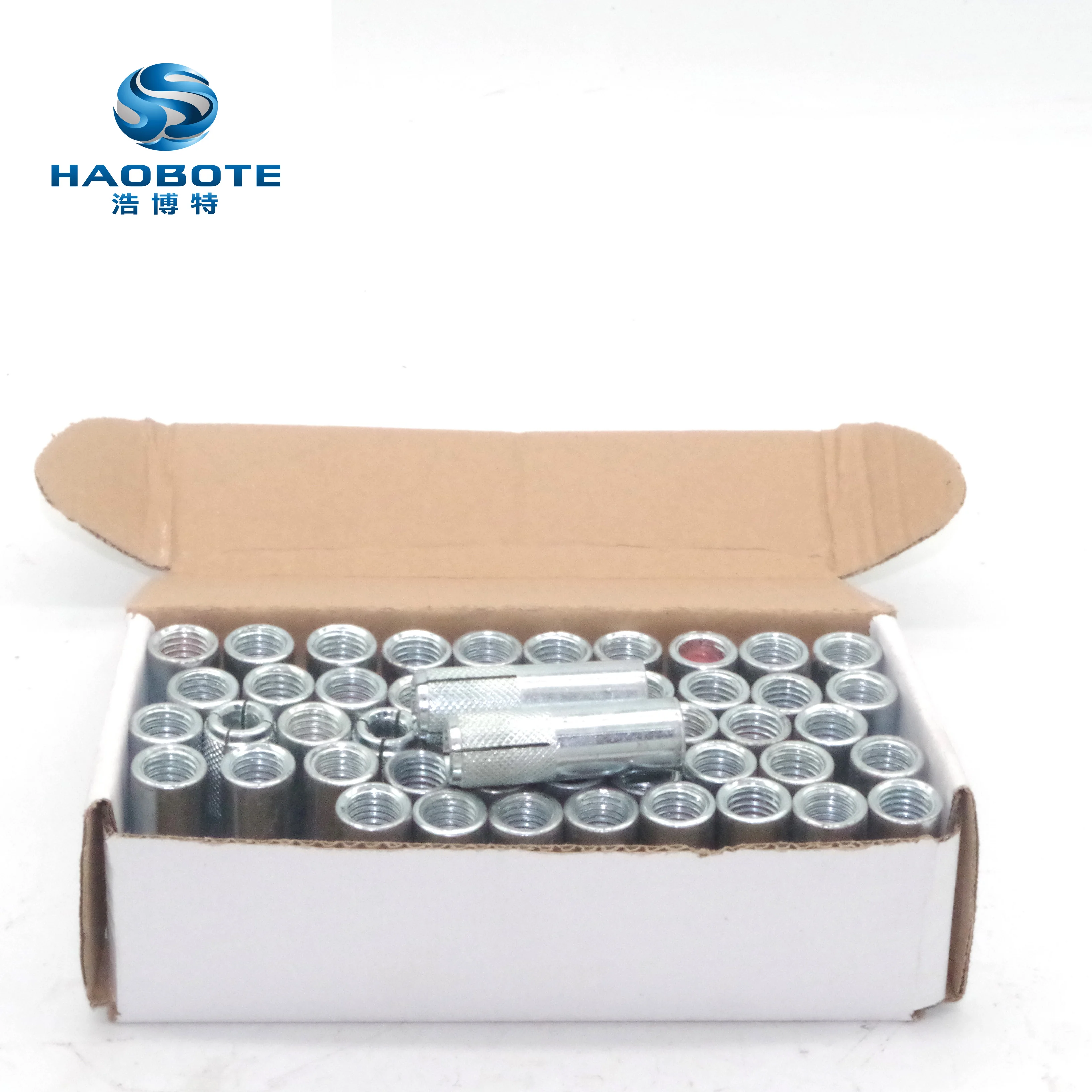 
Factory direct galvanized carbon steel drop in anchor/expansion bolt M12 