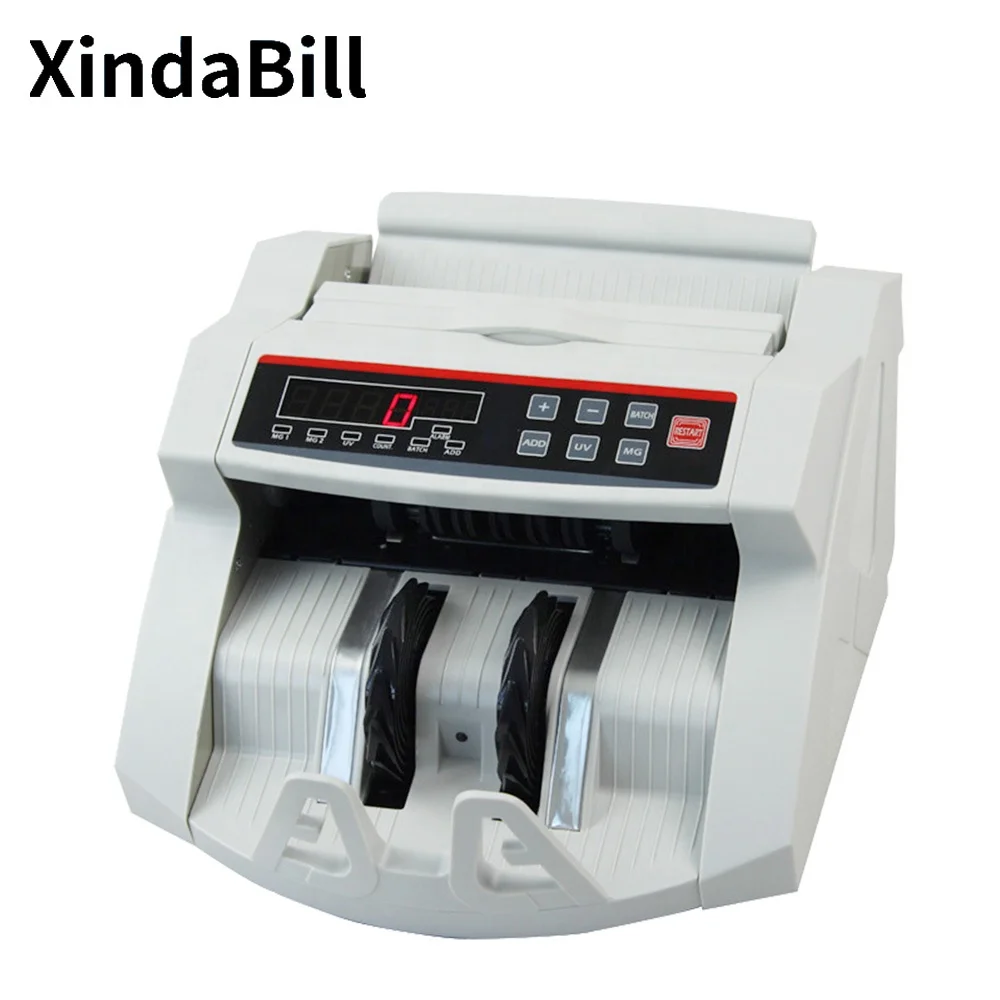 New Low Price 2188 Money Cash Counting Machine Bank Office UV/MG Detecting Currency Cash LED Fake Bill Counter Detector