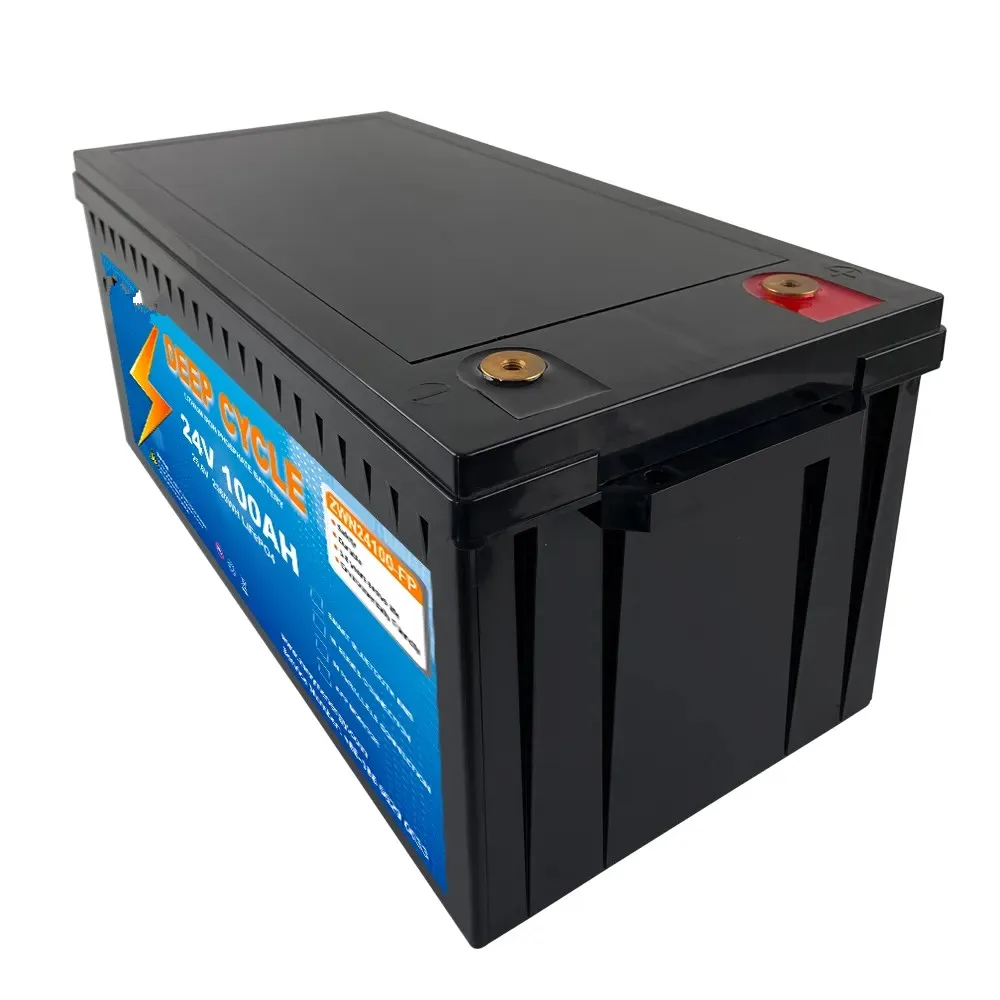 Full Capacity High Efficiency Deep Cycle Lithium Ion Battery 24V 100Ah LiFePO4 Battery Pack With BMS