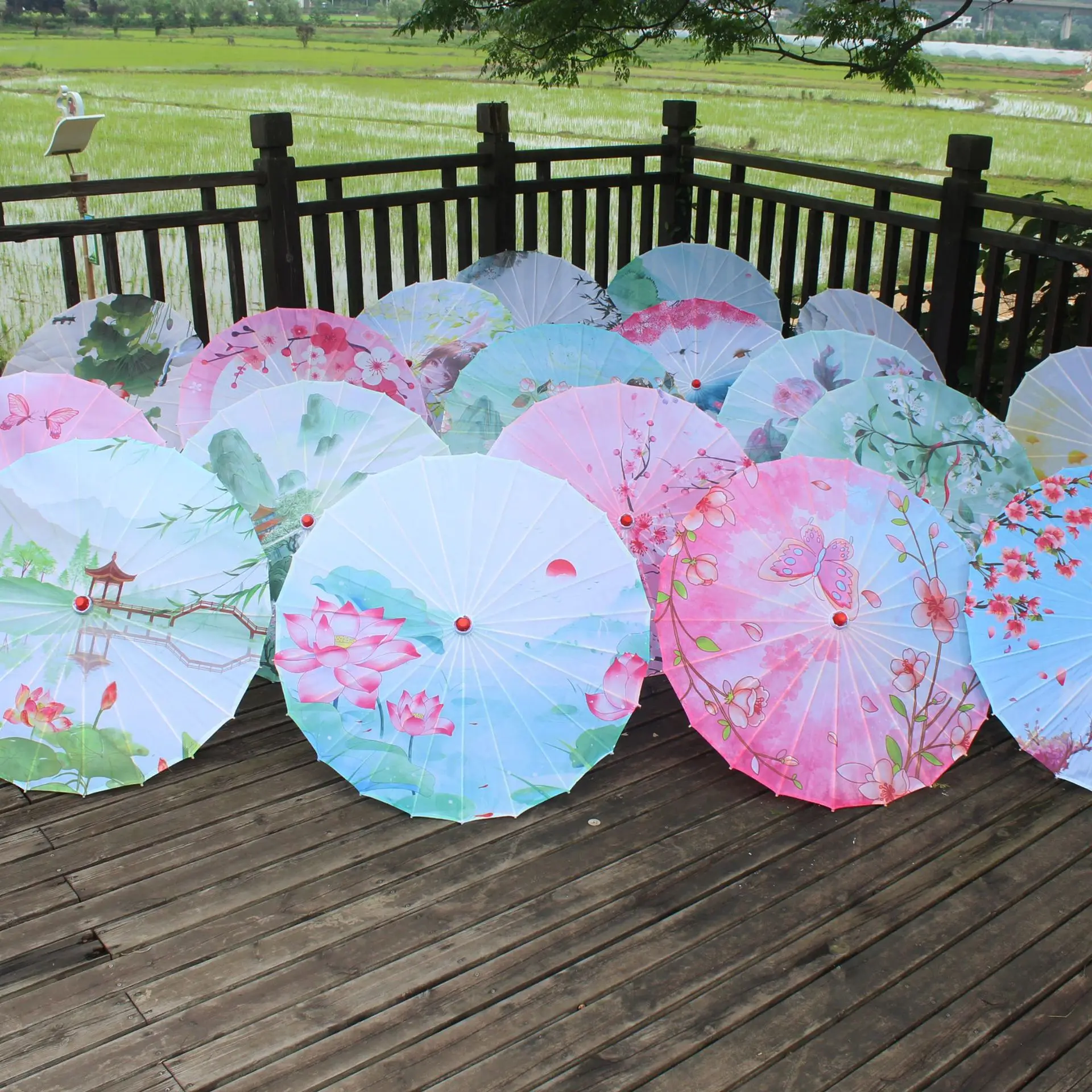 Chinese classical silk oil paper umbrella dance performance props ancient style umbrella decoration umbrella wholesale