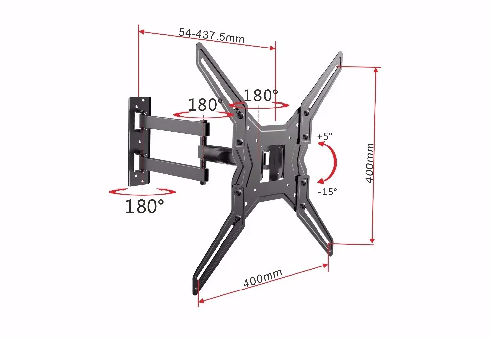 Sturdy VESA 75 Inch LED TV LED Wall Mount LCD Wall Stand Mount TV Stand Floor Wood TV Stand