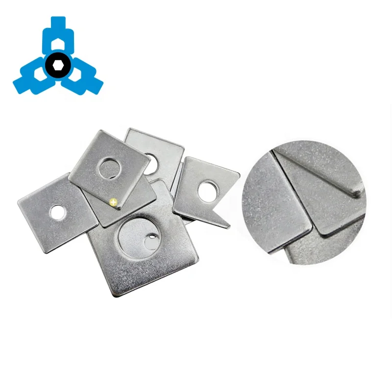 DIN436 Threaded Square Hole Flat Washers 304 Stainless Steel OEM Stock Support