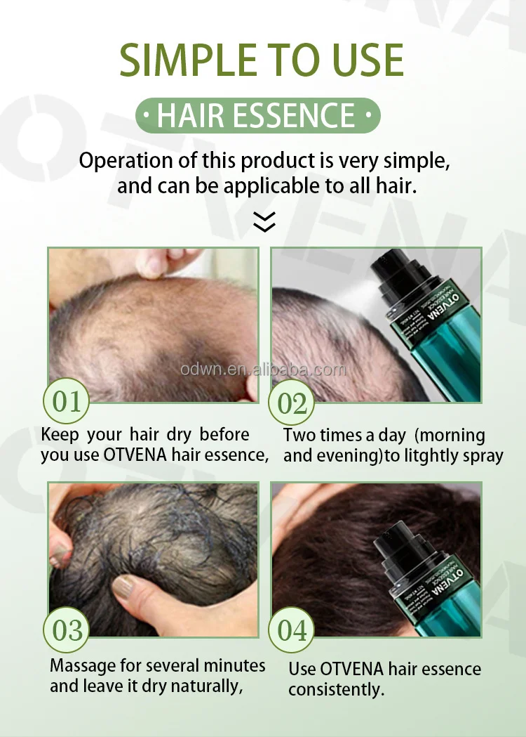 Otvena human hair care smooth promote hair growth reduce hair loss serum spray
