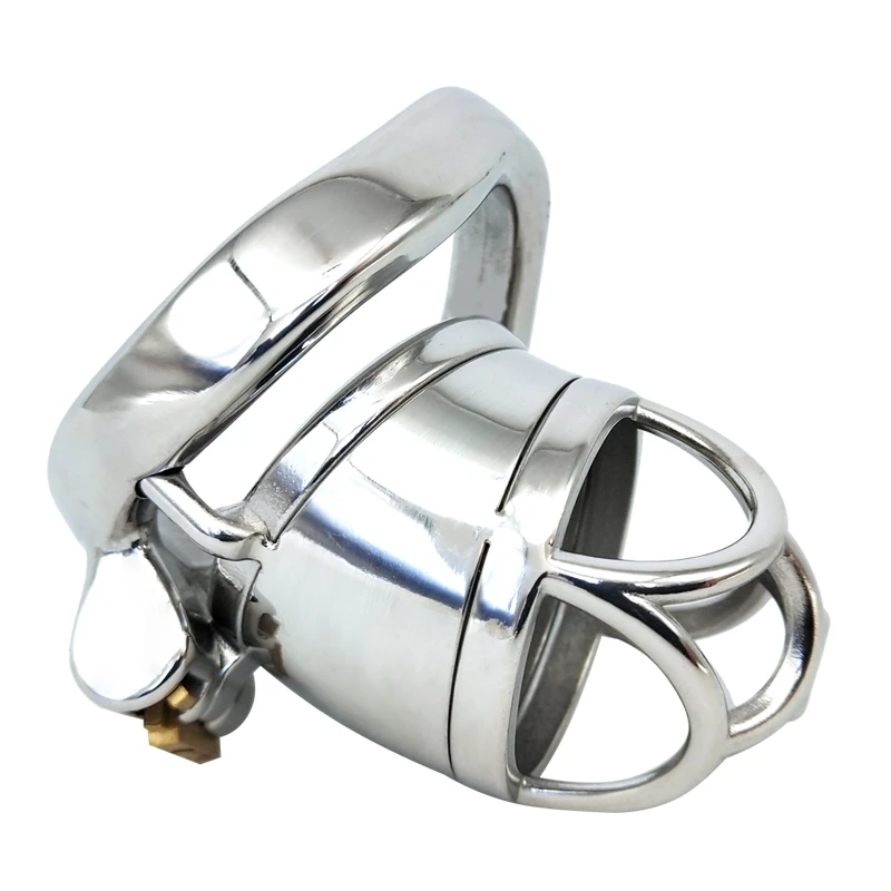 FRRK-21 Cock Cage Male Chastity Device Locked Cage Sex Toy Comfortable Cock Cage Adult Game Sex Toy Exercise Stainless Steel