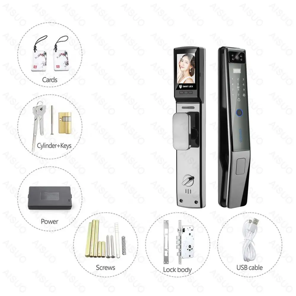 Лидер продаж, Wi-Fi-приложение TUYA, Электрический дверной замок, умный биометрический дверной замок с отпечатками пальцев