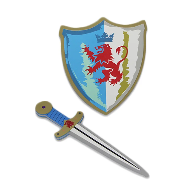 2024 Popular Safe Sword and Shield Set Toys for Kids Soft EVA Foam Toy Sword And Shield Foam Weapon