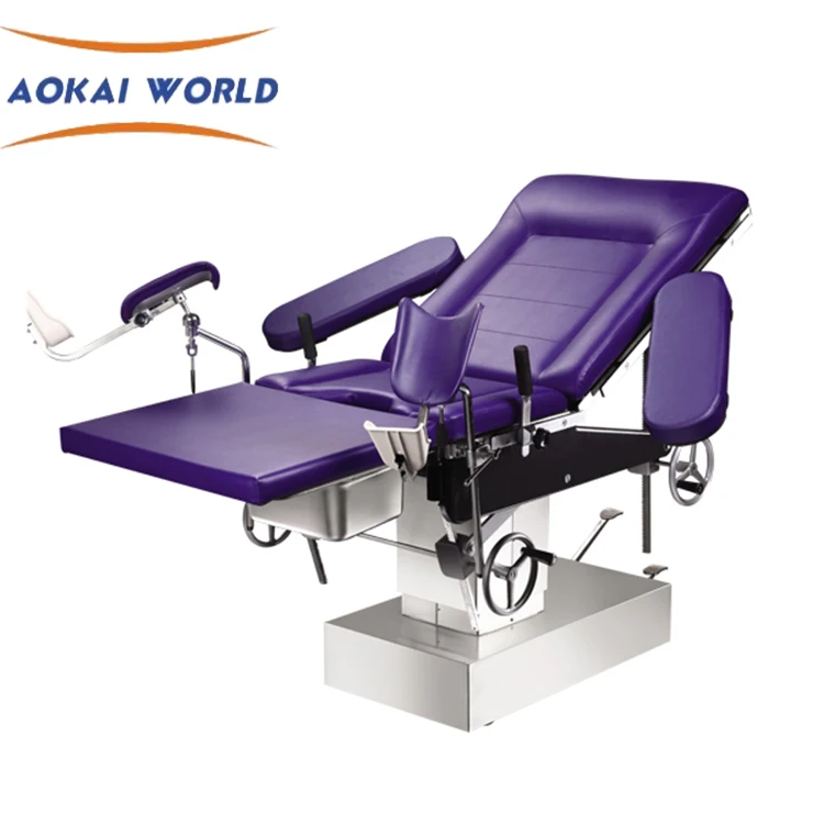 Medical Equipment Supplier Hydraulic Type Gynecology Examination Table Delivery Bed  / Gynecological Chair