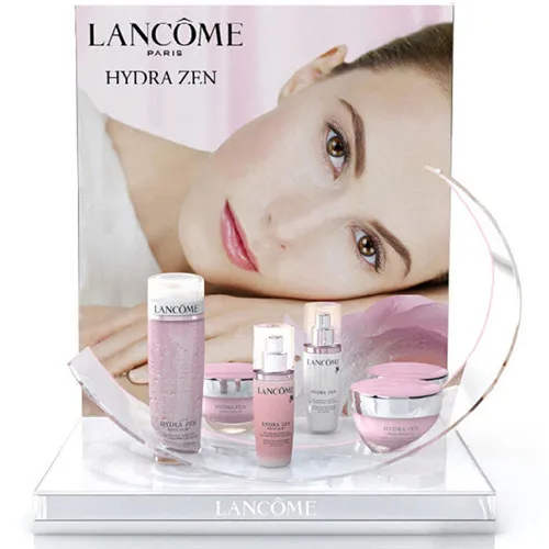 Custom Acrylic Cosmetic Display Counter With Led Lighting