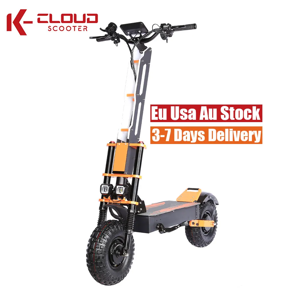 3-7 дней доставки 8000 Вт двойной мотор 13 дюймов двухколесный 60 В электрический скутер портативный электронный скутер