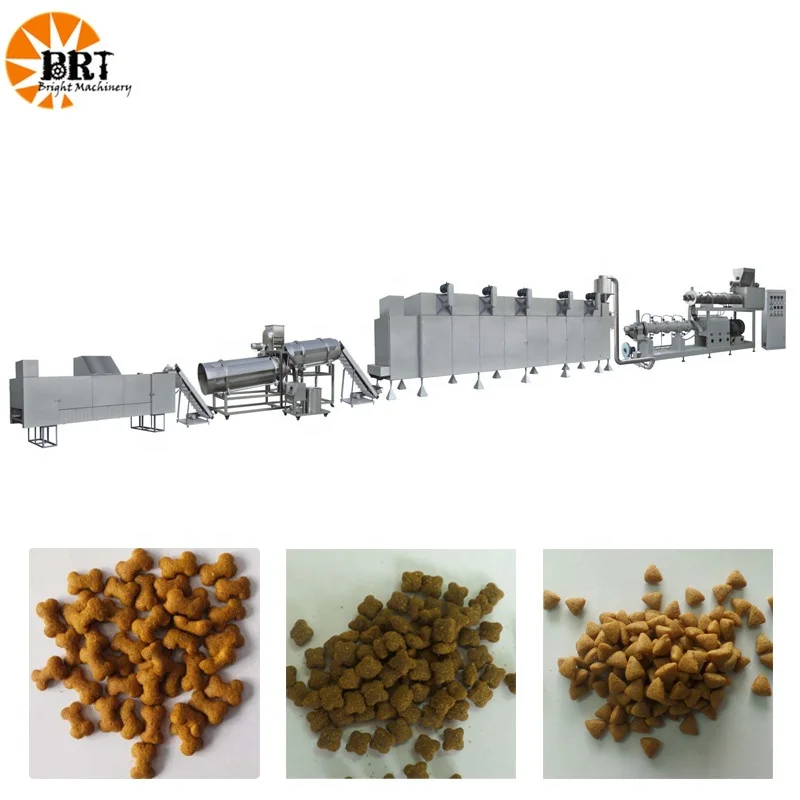 dry pet and dog food making machines plant extruder dog feed production line pet food machine