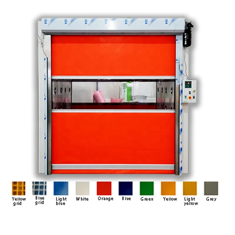 YANING new magnetic safety protection fast rolling shutter door factory fast door pvc roll up door