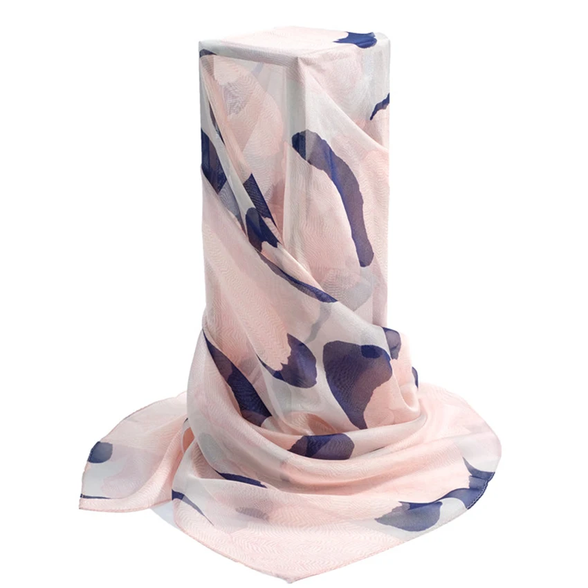 Fashion Designer Italy Silk Scarf Square Digital Print Women Pure Silk Scarf For Girl