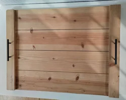 Handmade Rustic Solid Pine Wood Noodle Board Antique Wooden Stove Top Cover