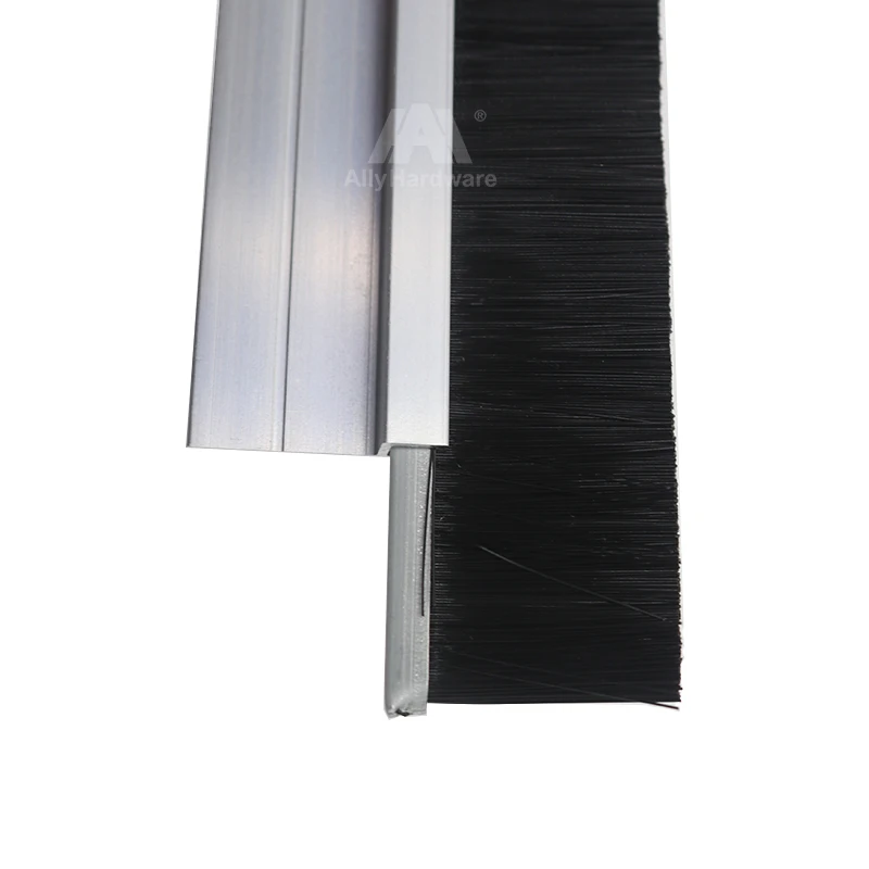 Customized aluminum door base steal strip brush