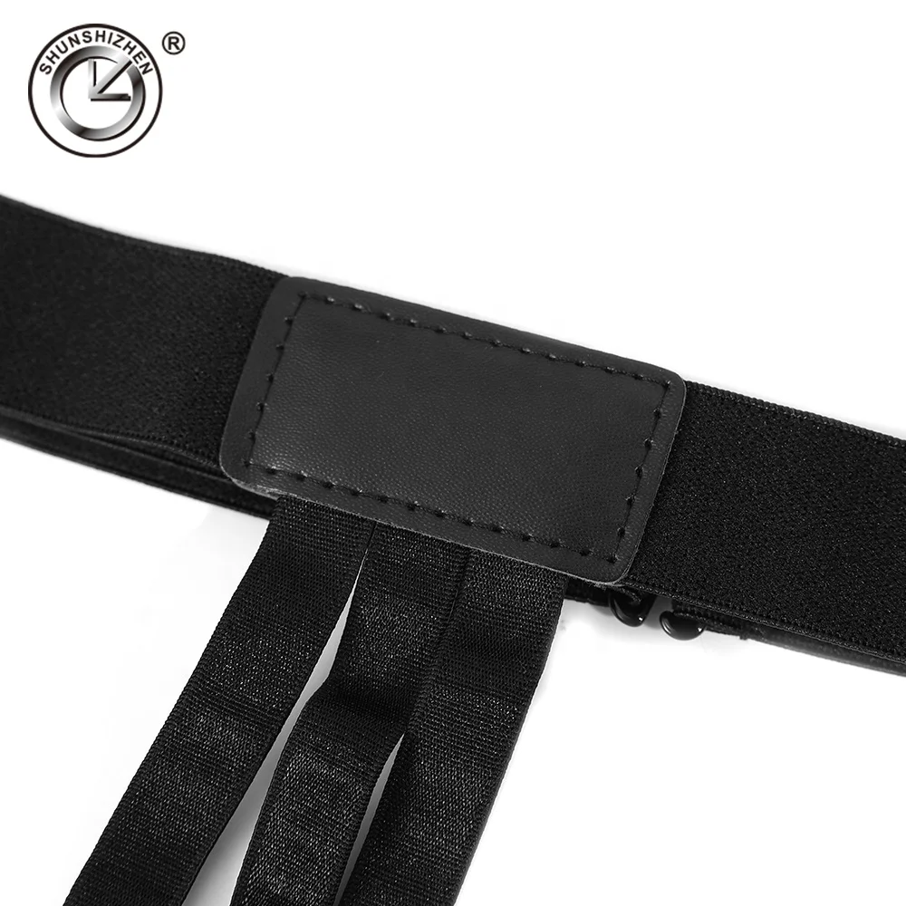 wholesale black shirt suspenders Adjustable mens shirt strap
