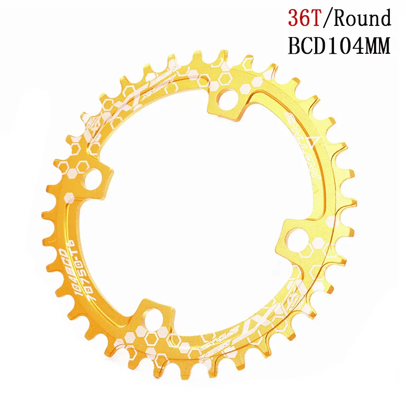 Велосипедные аксессуары 104BCD 32T/34T/36T/38T велосипедный Кривошип MTB комплект зубчатый диск велосипедная цепь Кольцо