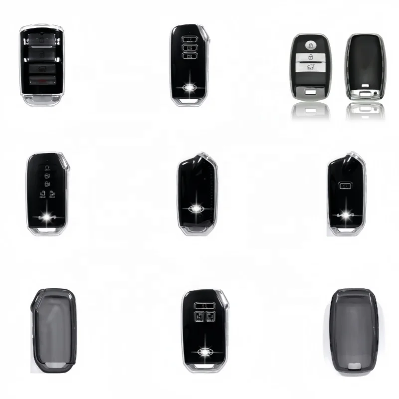 OEM Perfect Transparent TPU Leather Car Key Cover Unisex Car Key Protective Cover for Kia
