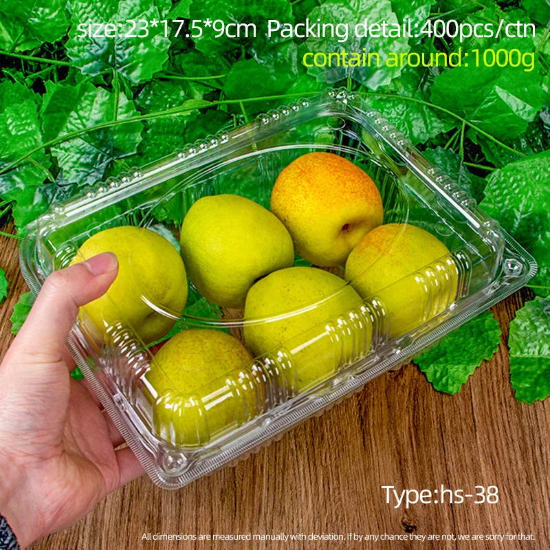 Clear Blister Pet Plastic Food Grade Clamshell Fresh Fruit and Vegetable Container