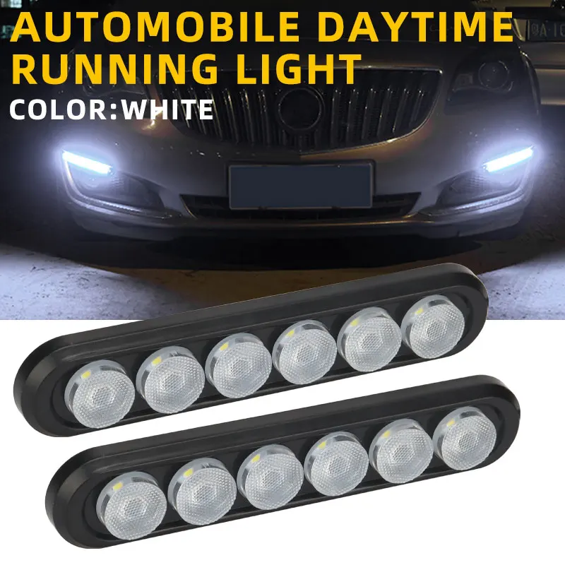 12V 6 Led Lamp Car Side Light Day Time Running Light Super Bright For Car Truck off Road Driving Indicator Light WaterProof