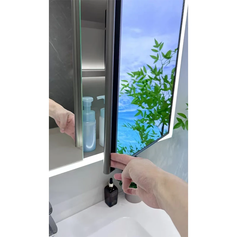 Made in china Bathroom Wall Mounted Waterproof Sink Cabinet Set Square Sink bathroom vanities With Cabinet